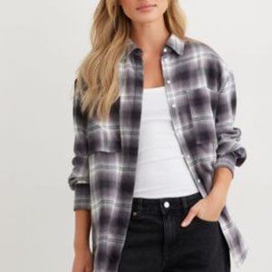 Dynamite Frida Oversized Plaid Shirt NWOT Size L